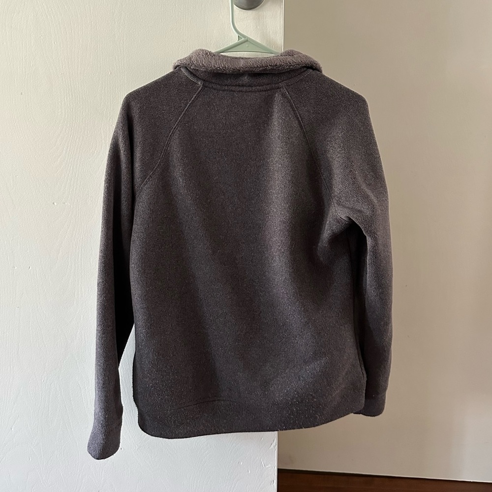 The North Face gray zip up sweater - Picture 2 of 10